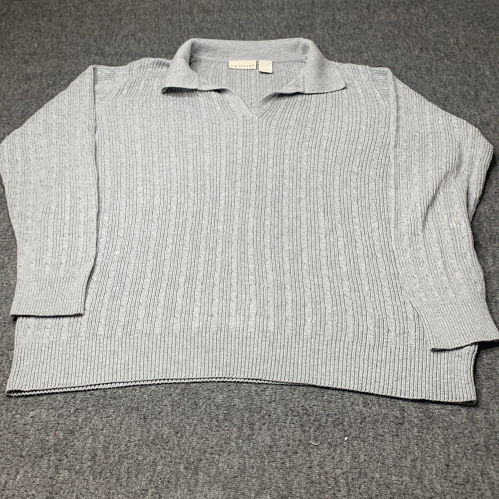 ❤️❤️Kim Rogers Gray Sweater Size XL